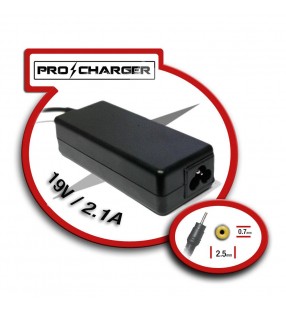 Cargador 19V/2.1A 2.5mm x 0.7mm 36w Pro Charger